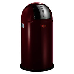 Wesco Pushboy Bin, 50L Red